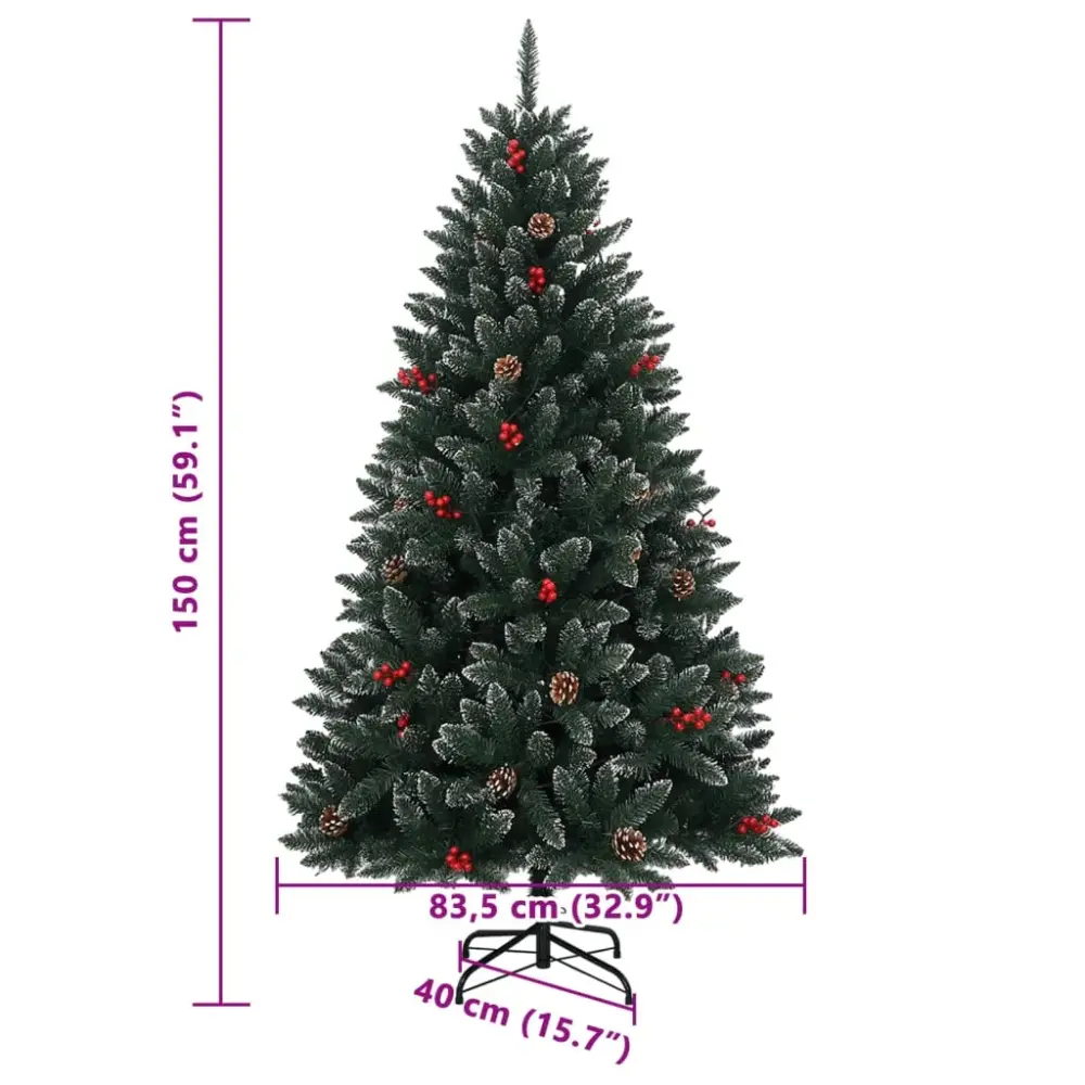 Vidaxl arbol de navidad artificial 150 leds 120 cm para Eventos