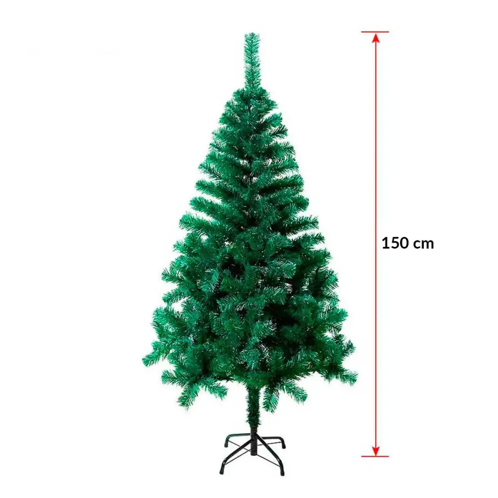 Árbol de Navidad 230 ramas verde 150 cm para Interiores