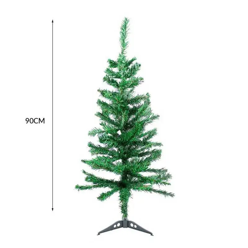 Árbol de Navidad 94 ramas con base verde 90 cm con Luces LED Integradas