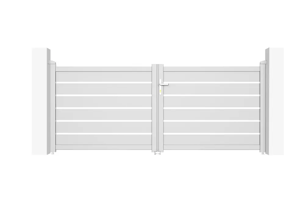 Puerta batiente de aluminio 3m vogel h.120cm blanco