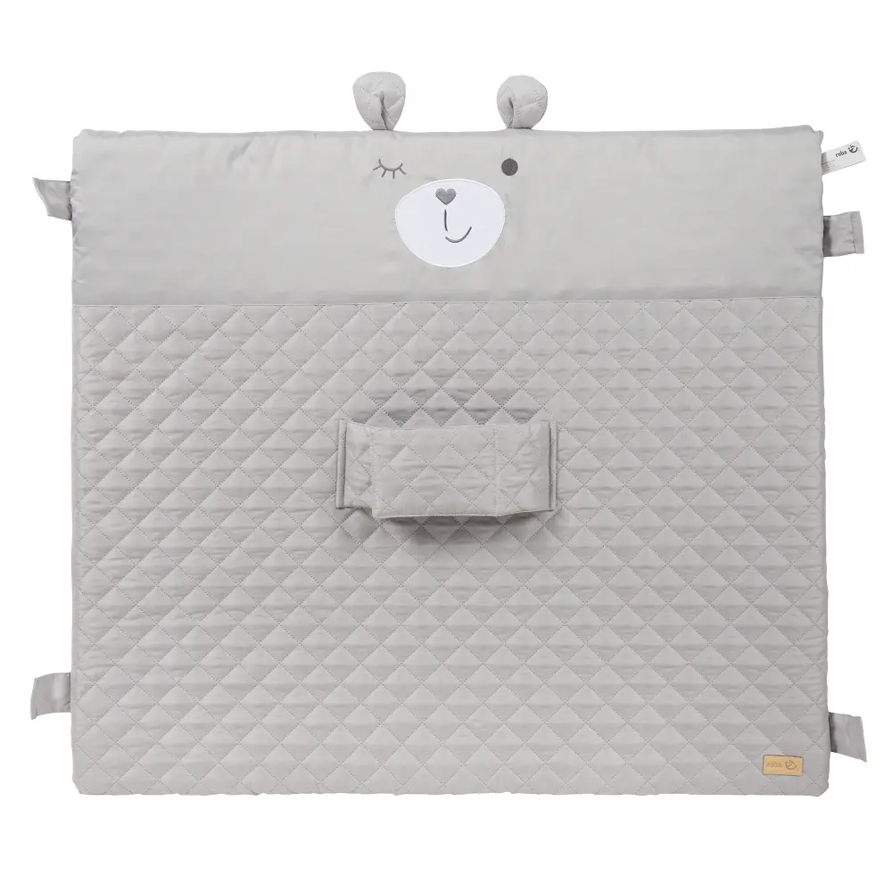 Changing Mat 'roba Style' 85 x 75, Safety Belt & Tabs, Bear Face
