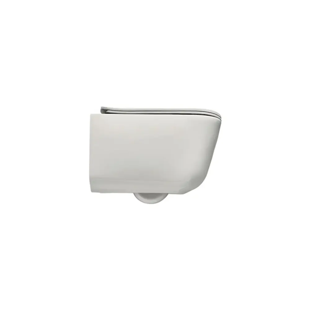 Jabonera de Pared Inodoro suspendido sin brida 54x35 cm colección Tribeca Kerasan con asiento de cierre mullido