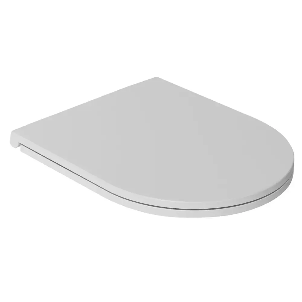 Tapa de inodoro con cierre blando para vaso empotrado BathCore serie Infinity color Blanco Opaco