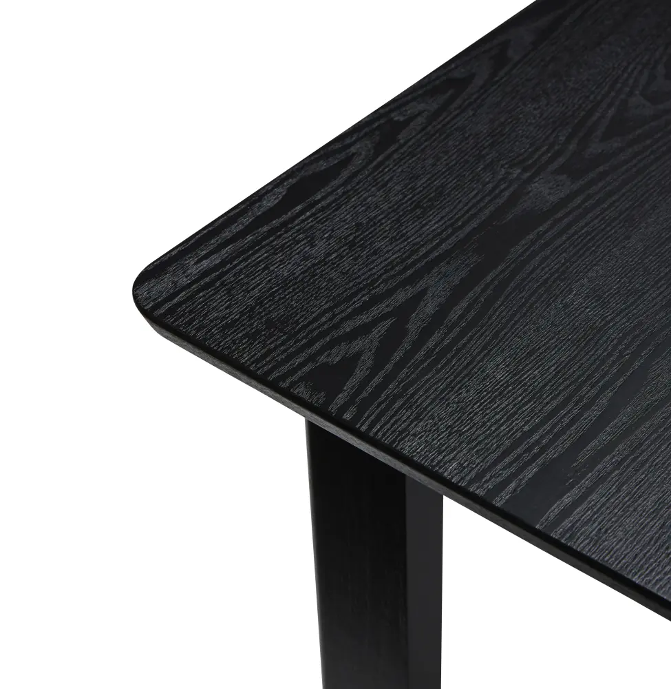 Fuente Calientaplatos Hübsch Mesa de comedor Dapper Cuadrada Negro