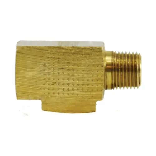 5/16 Inch Inverted Flared 1/8 Inch MNPTF 5/16 Inch Inverted Flared Latón Run Tee 12120