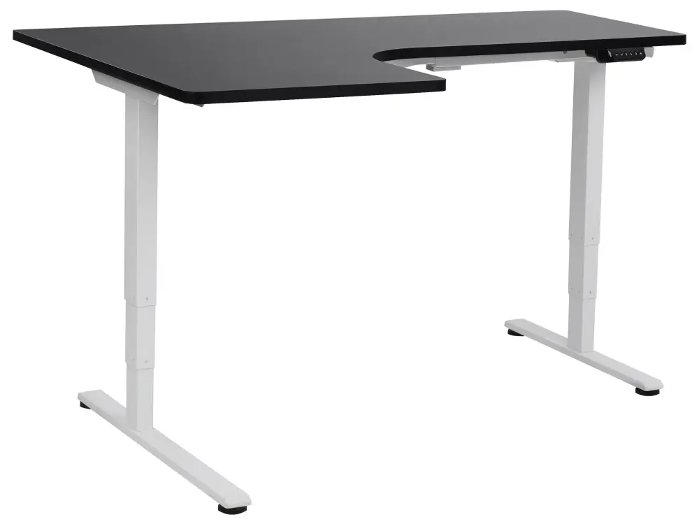 Adjustable Desk Electric Left Hand Black DESTINES