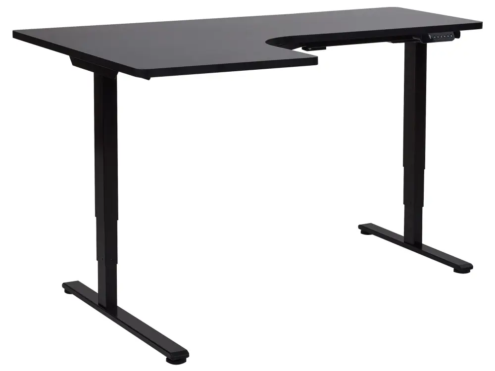 Adjustable Desk Electric Left Hand Black DESTINES