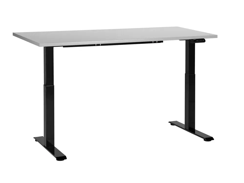 Adjustable Desk Electric Light Grey DESTINES
