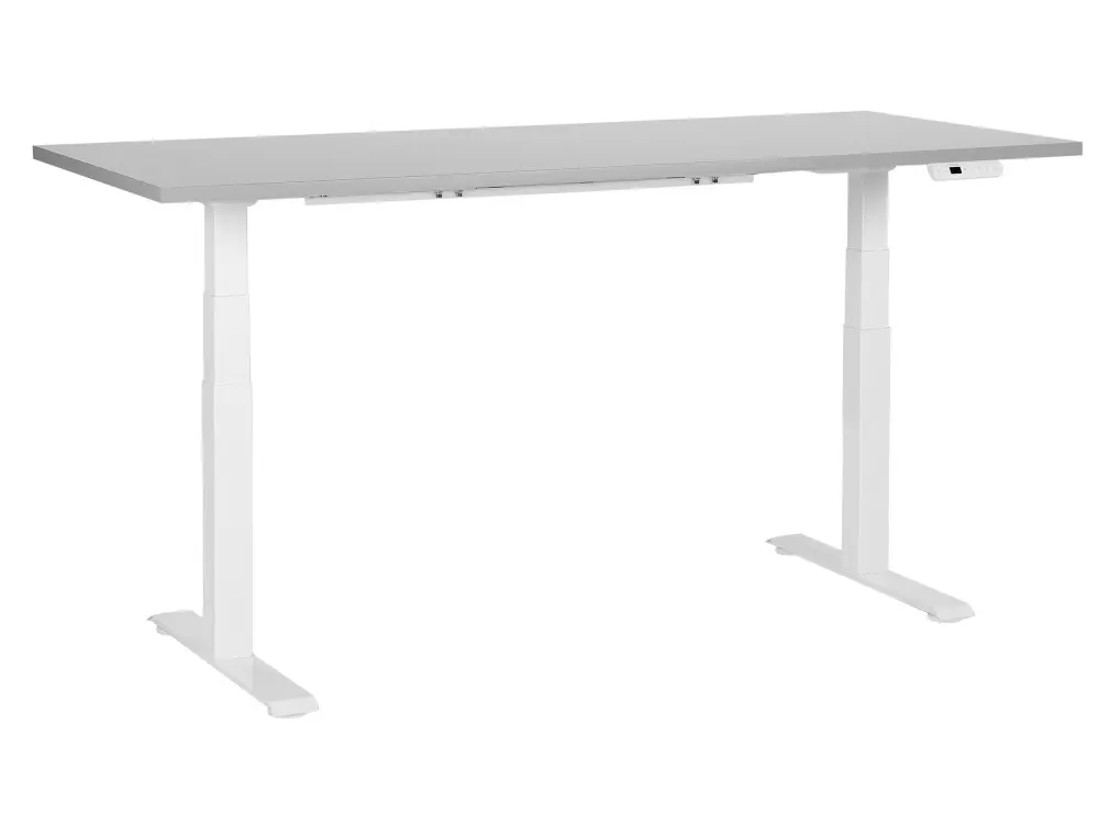 Adjustable Desk Electric Light Grey DESTINES