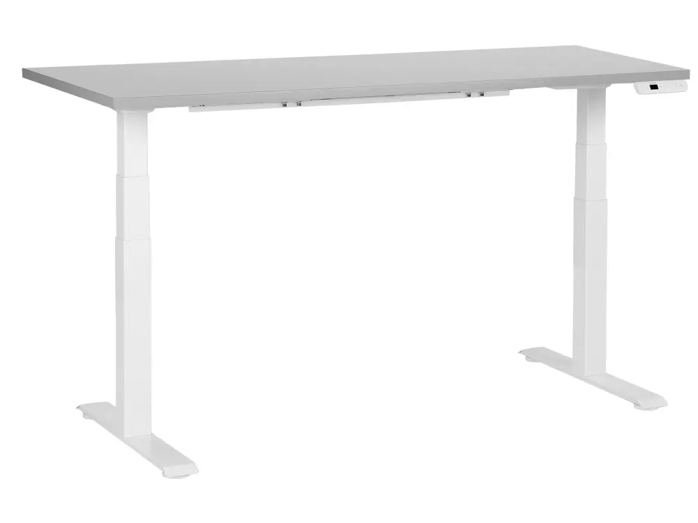 Adjustable Desk Electric Light Grey DESTINES