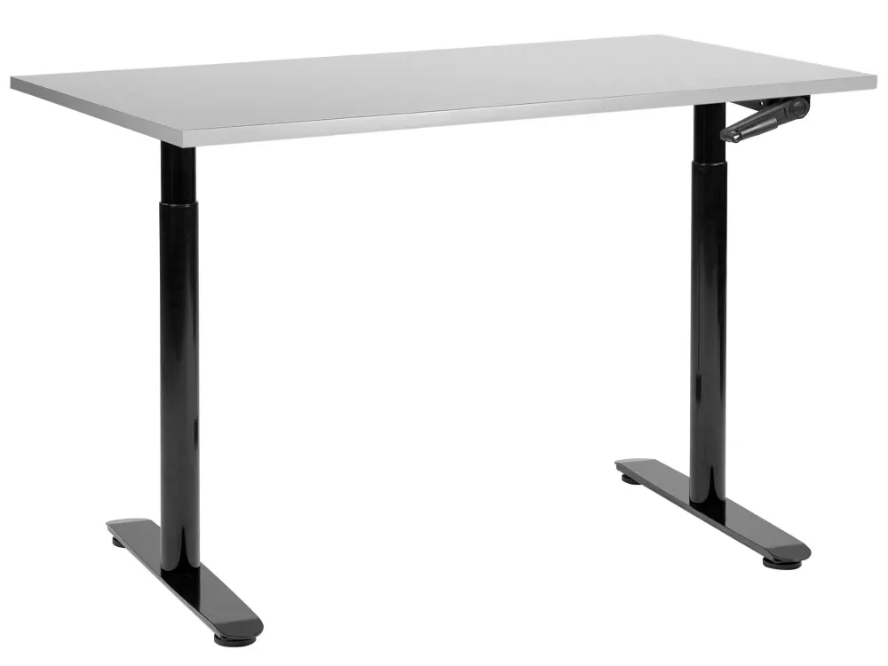 Adjustable Desk Manual Light Grey DESTINAS