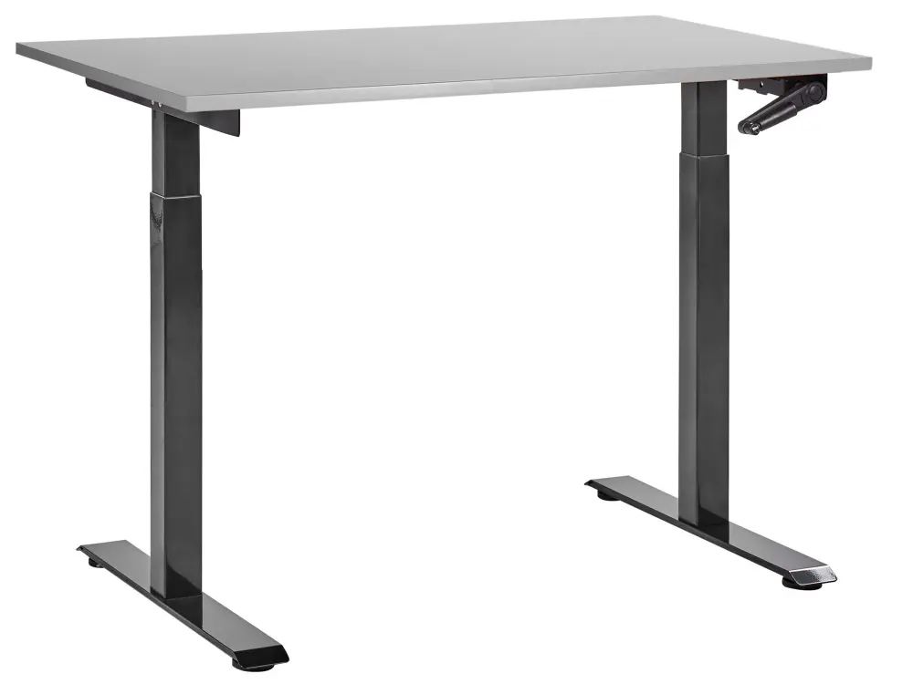 Adjustable Desk Manual Light Grey DESTINES