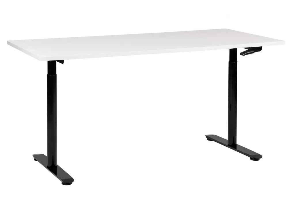 Adjustable Desk Manual White DESTINAS