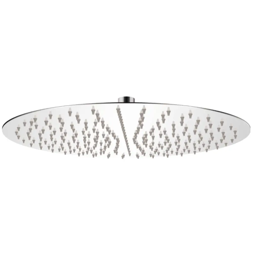 vidaXL cabezal de ducha redondo efecto lluvia acero inoxidable 40 cm
