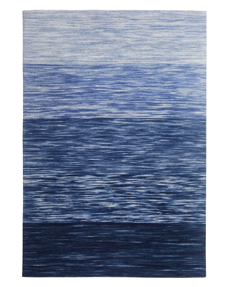 Alfombra de lana azul 140 x 200 cm KAPAKLI