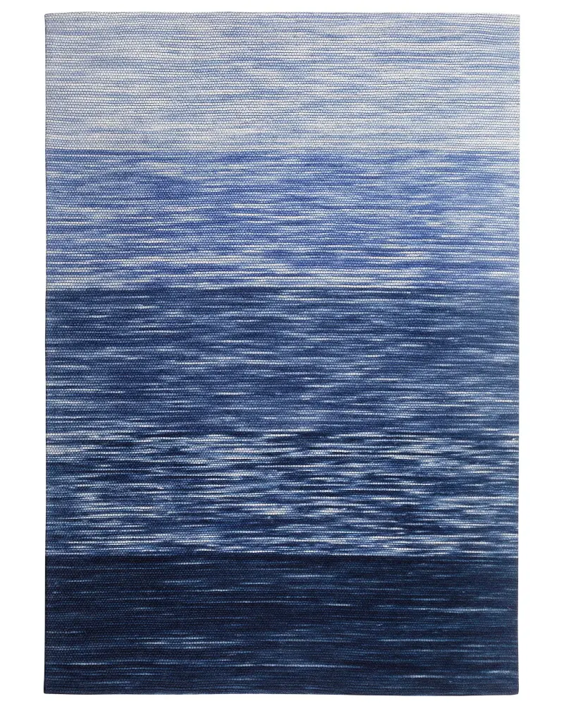 Alfombra de lana azul 160 x 230 cm KAPAKLI