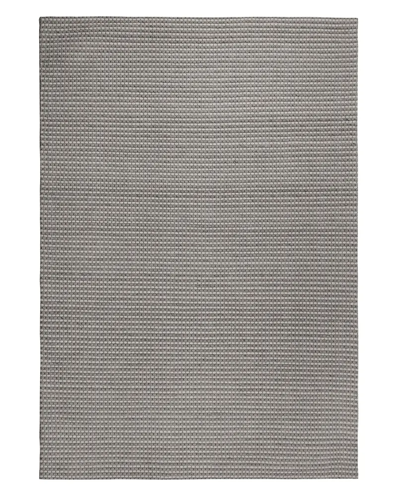 Alfombra de lana gris oscuro 140 x 200 cm KILIS