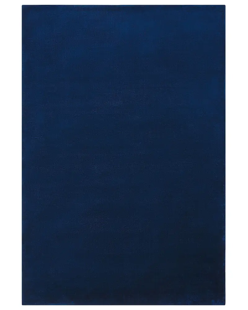 Alfombra de viscosa azul marino 140 x 200 cm GESI II