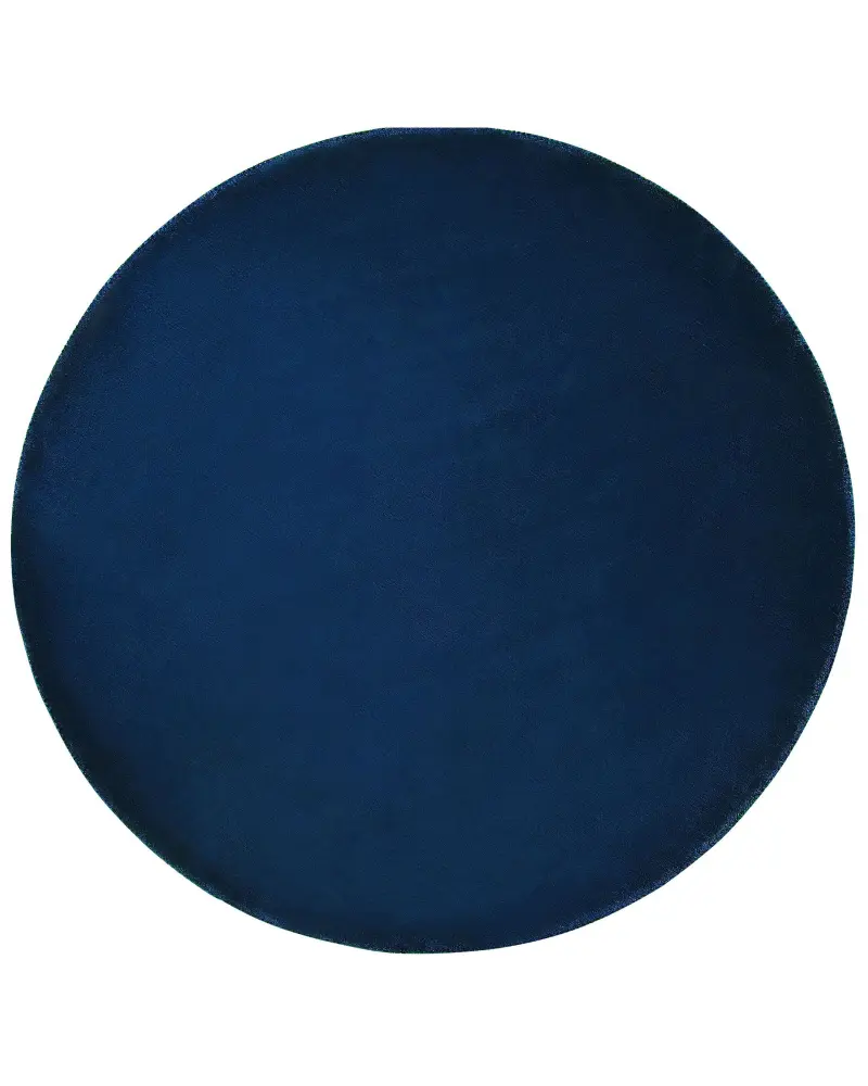 Alfombra de viscosa azul marino ⌀ 140 cm GESI II