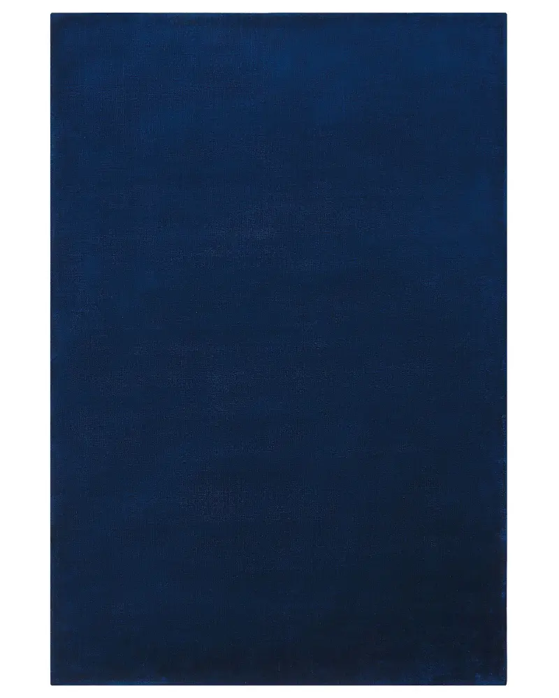 Alfombra de viscosa azul marino 160 x 230 cm GESI II