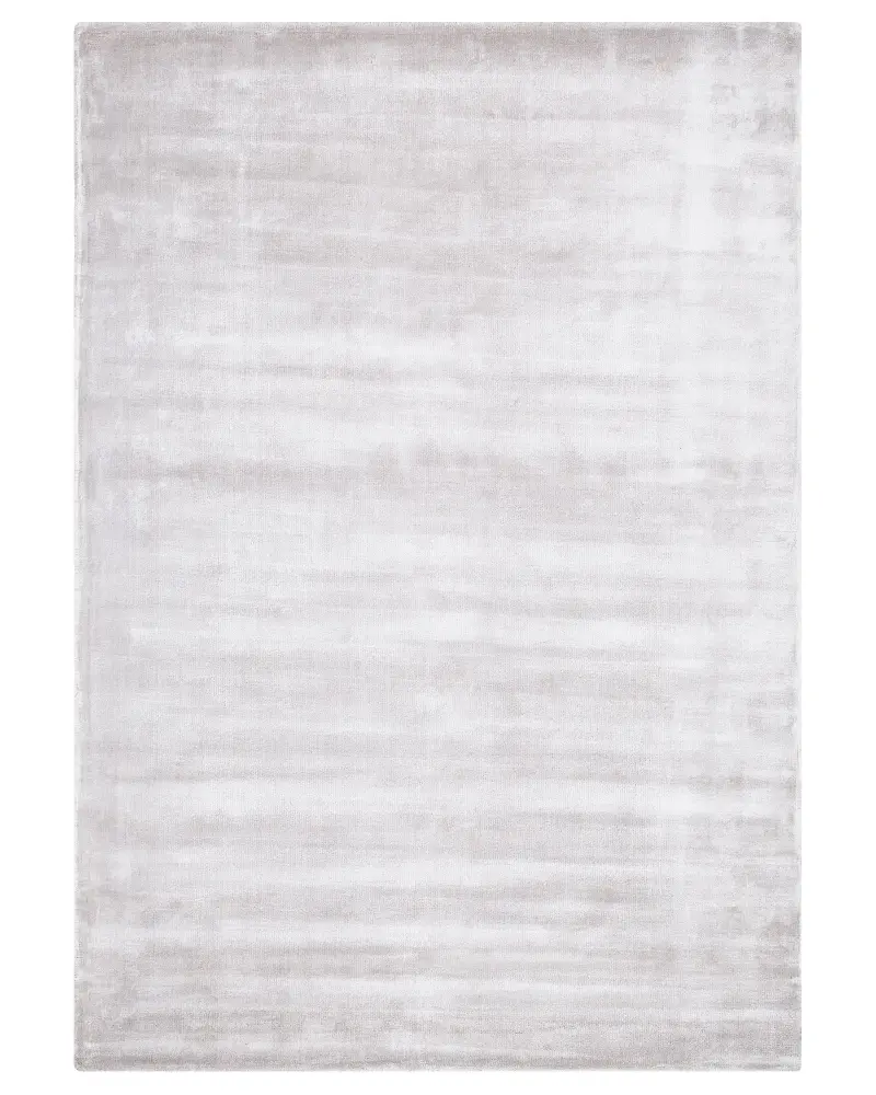 Alfombra de viscosa gris claro 160 x 230 cm GESI II