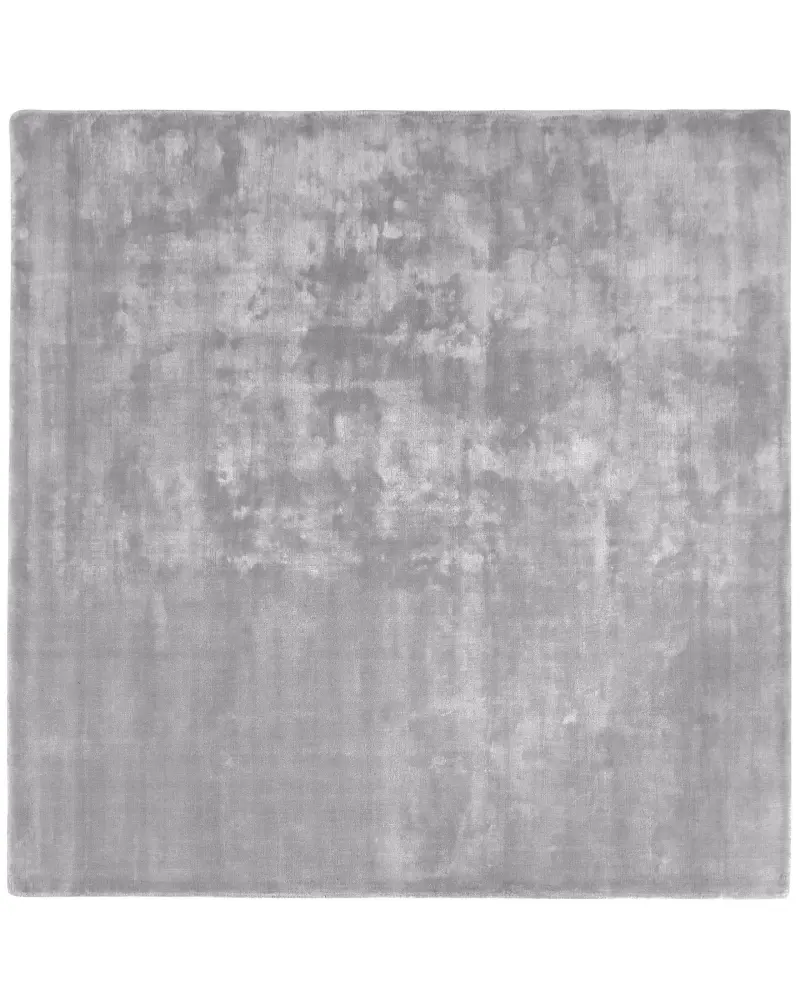 Alfombra de viscosa gris claro 200 x 200 cm GESI II