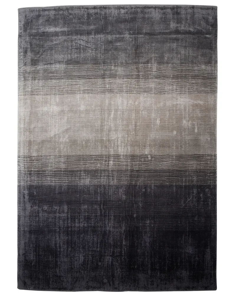 Alfombra de viscosa negro/gris 160 x 230 cm ERCIS