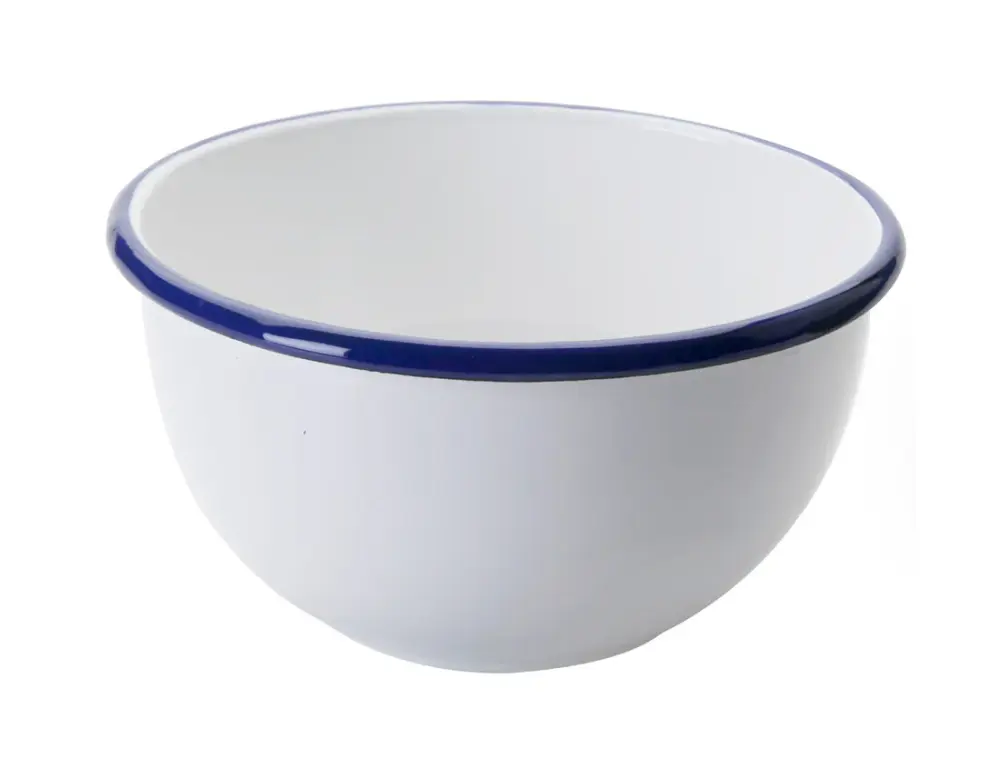 904214 BOL ESMALTADO 14cm BLANCA IBILI