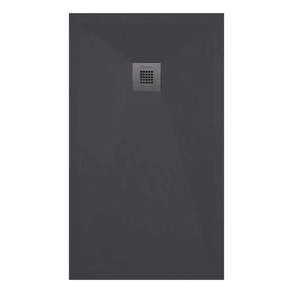 Piatto doccia resina modello Plus 100X180cm antracite ardesia