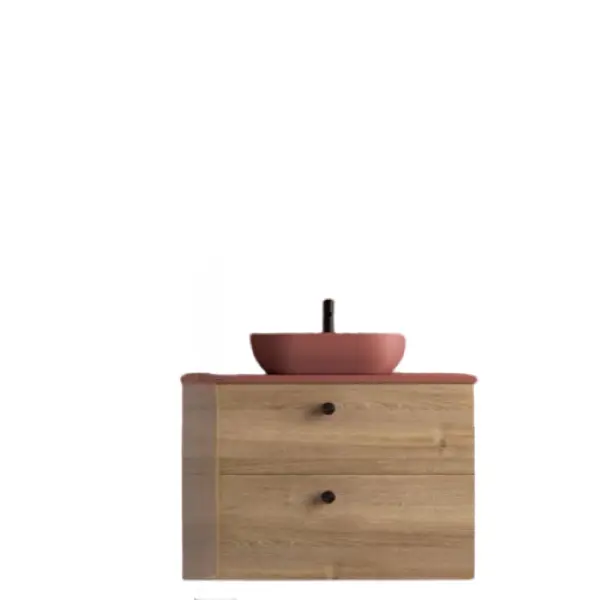 Premium de Madera Maciza Mueble baño 70 cm 2 cajones - encimera + 1 lavabo 25 - 120 cm 4 cajones