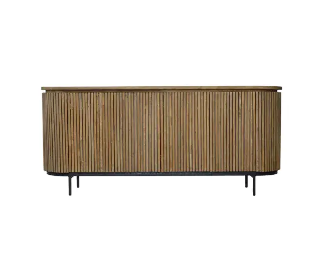 Certificado de Seguridad Aparador de 4 puertas L180 cm de madera maciza