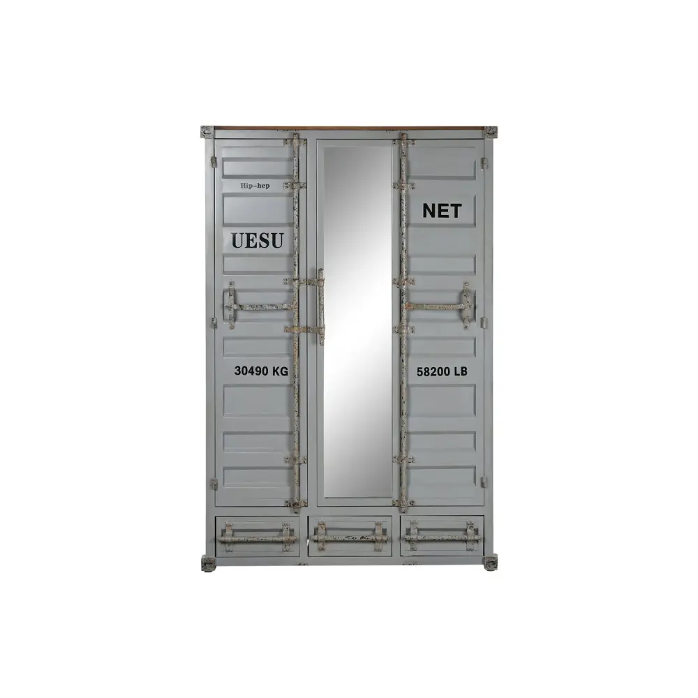 ARMARIO METÁLICO 112X46X174 58:99 CONTAINER GRIS