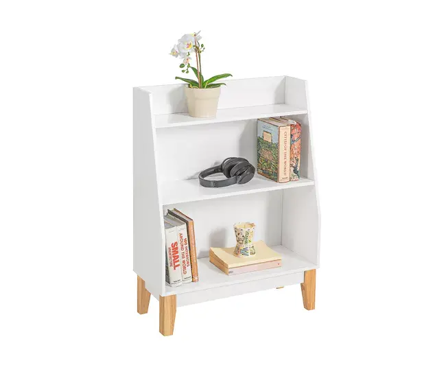 Librerí Infantil para Niños con 3 estantes Estanterí Habitual Infantil 60 x 25 x 80 cm KMB47-W SoBuy
