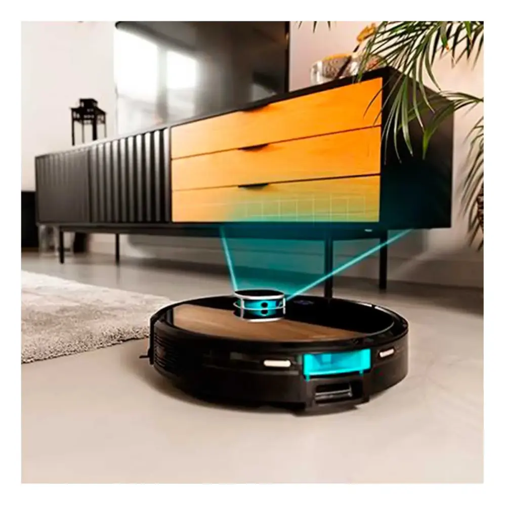 Robot aspirador Cecotec Conga Eternal Max Vital 4 en 1 conexión App negro Diseño Compacto