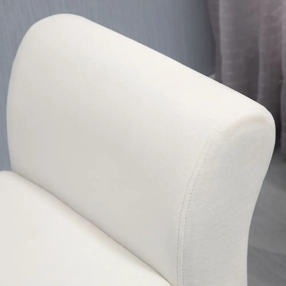 Banco de almacenaje Unakita Homcom con tapa abatible crema 65x111,5x41 cm con Ganchos de Metal