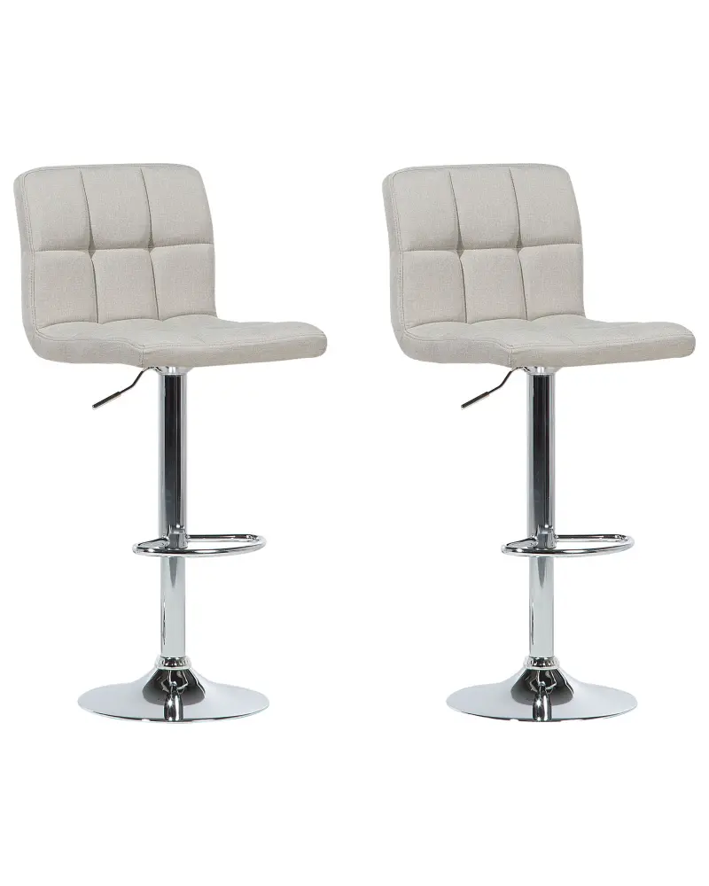 Swivel Stool Swivel Set 2 Light Beige MARION