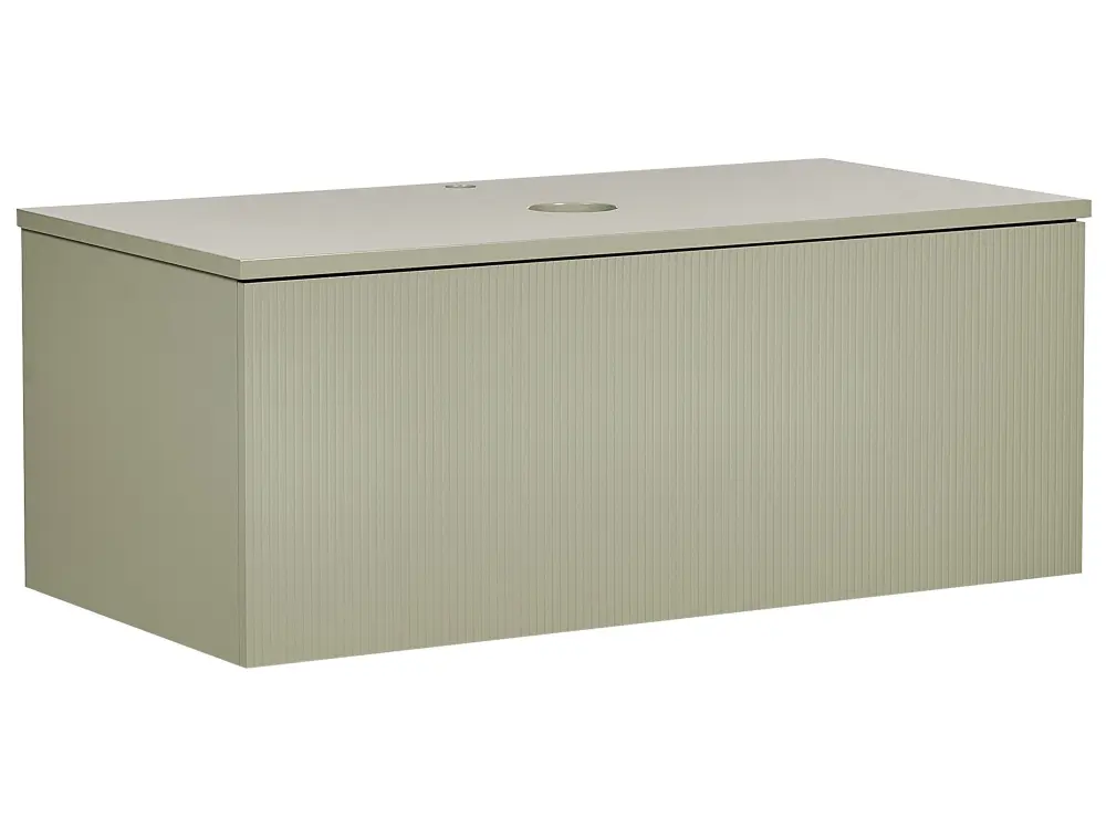 Bathroom Wall Mounted Cabinet 100 x 52 cm Green ALZIRA