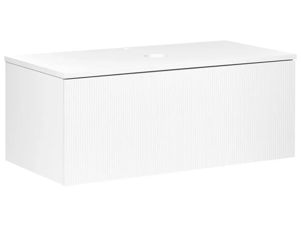 Bathroom Wall Mounted Cabinet 100 x 52 cm White ALZIRA