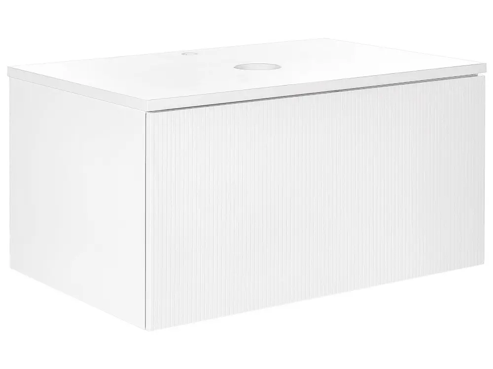 Bathroom Wall Mounted Cabinet 80 x 52 cm White ALIZRA