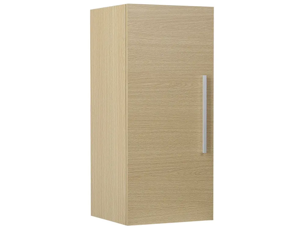 3- Shelf Wall Mounted Bathroom Cabinet Light Wood BILBAO