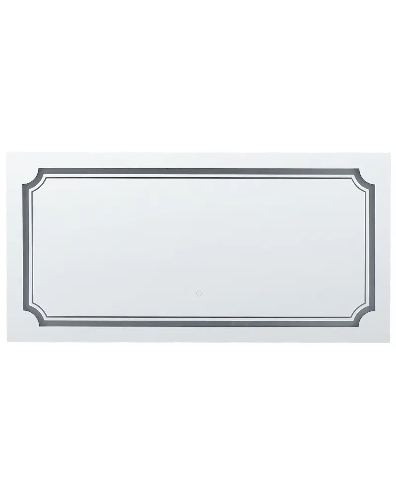 LED Wall Mirror 120 x 60 cm Silver ARROMACHNES
