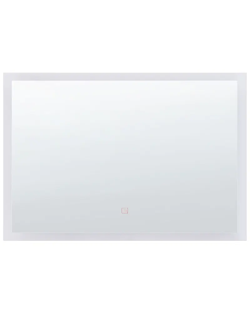 LED Wall Mirror 60 x 80 cm Silver ADOUR