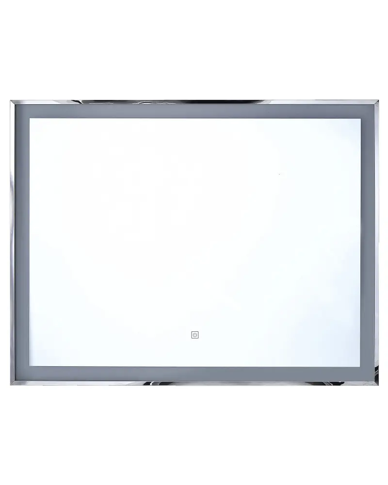LED Wall Mirror 90 x 70 cm Silver ARGENS