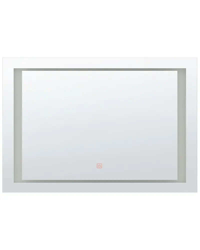 LED Wall Mirror 60 x 80 cm Silver EYRE