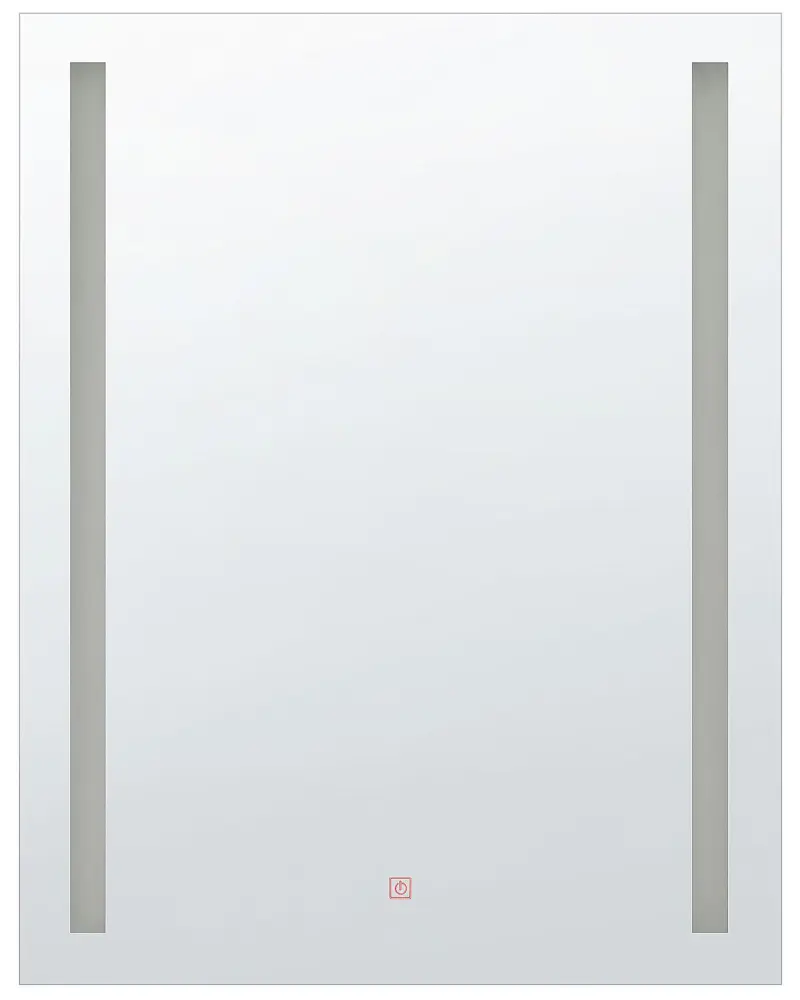 LED Wall Mirror 60 x 80 cm Silver MARTINET