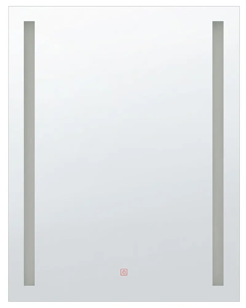 LED Wall Mirror 70 x 90 cm Silver MARTINET