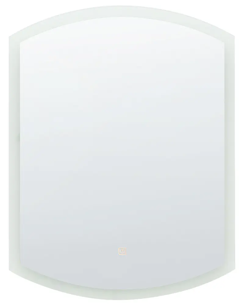 Oval LED Wall Mirror ø 78 cm Silver BEZIERS