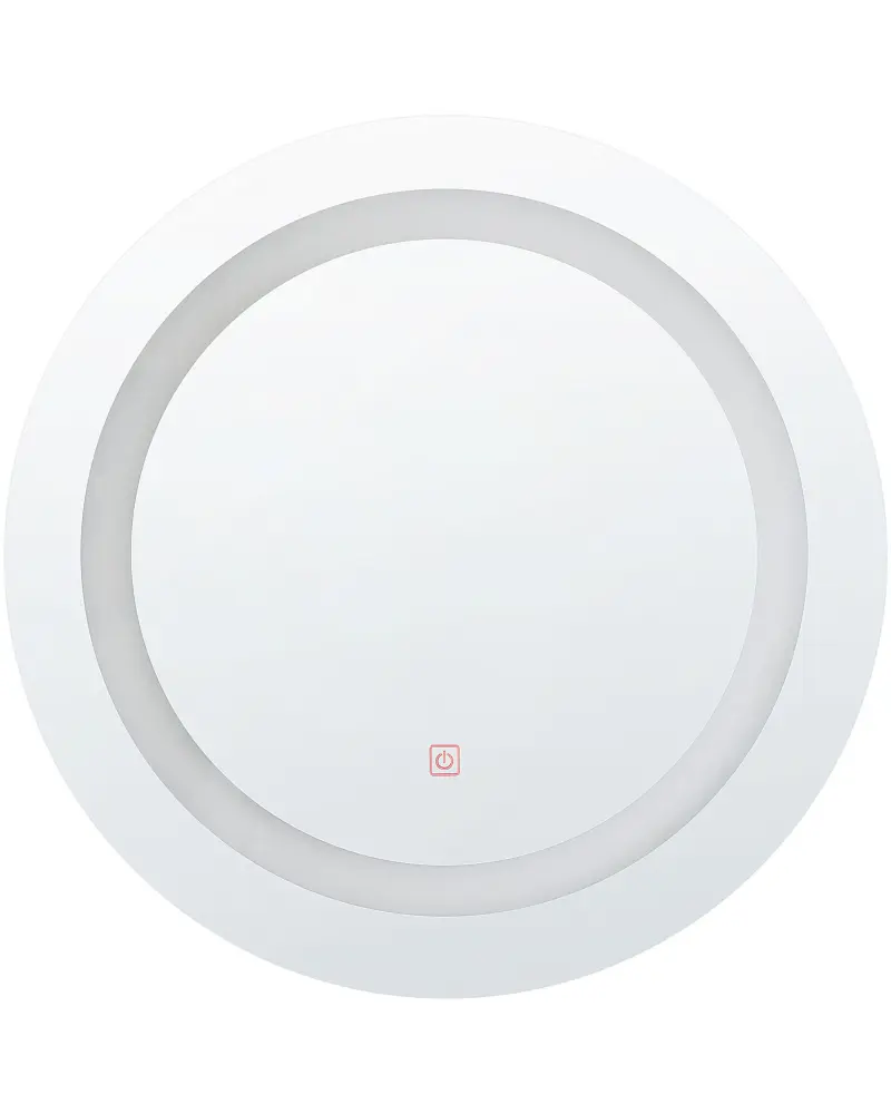 Round LED Wall Mirror ø 58 cm Silver SELUNE