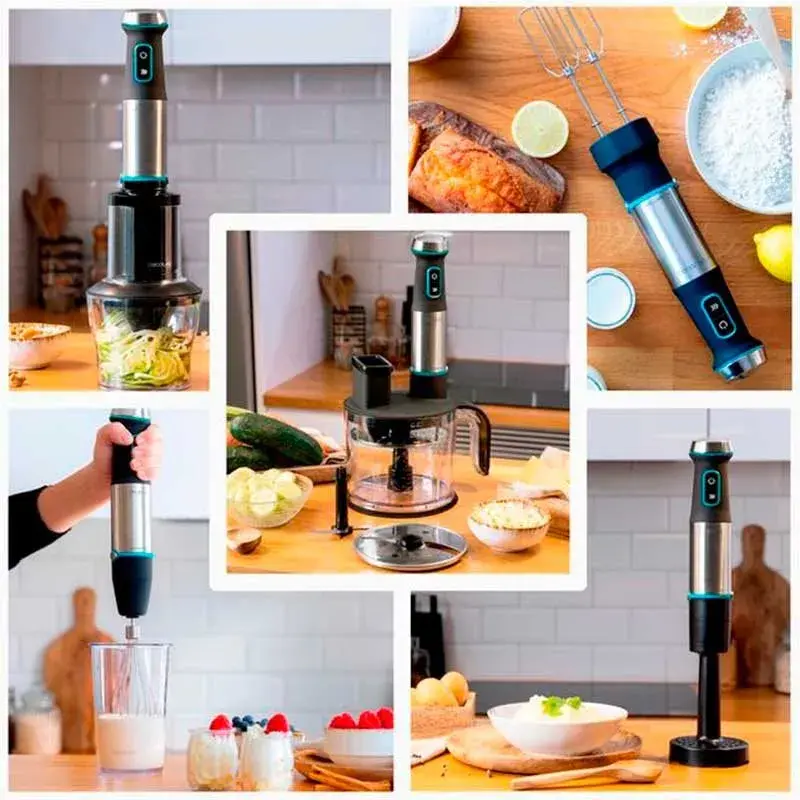 Batidora de mano Cecotec Power TitanBlack 1200 XL TotalMix 1200W inox