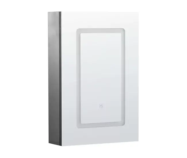 Resistente al Agua Mueble de baño LED negro con espejo 40 x 60 cm CONDOR